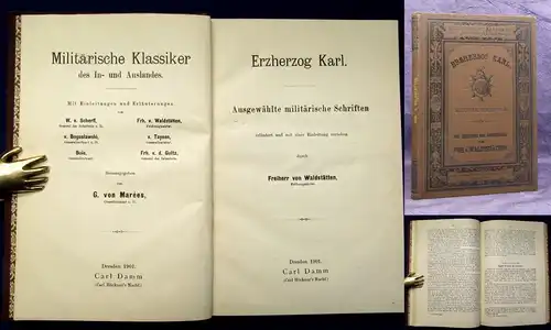 Militärische Klassiker Erzherzog Karl. Ausgewählte militärische Schriften 1901 j