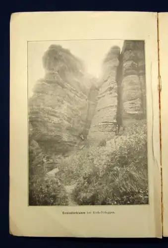 Pöschel Wanderungen durch die Eifel 1 Karte 38 Ill. um 1900 Ortskunde Guide js