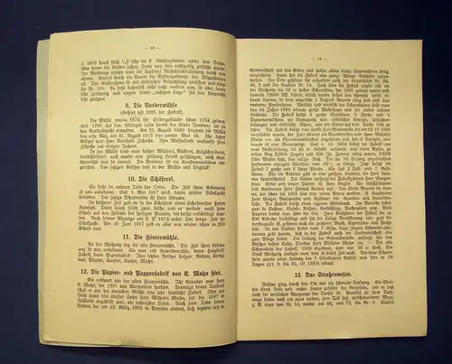 Naumann Geschichtliche Aufzeichnungen a Klingenbergs Vergangenheit 1925 selten m