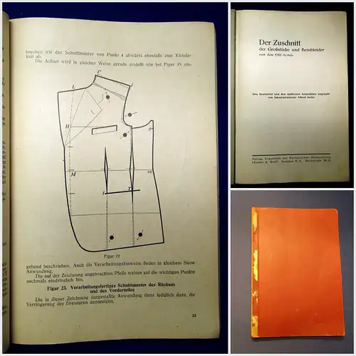 Ancke Der Zuschnitt der Großstücke und Beinkleider nach dem EMZ-System 1938 mb