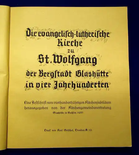 Kirchengemeindevertretung evang.-luther. Kirche zu St. Wolfgang 1935 christentum