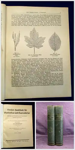 Wehrhahn Großes Handbuch für Gartenbau und Gartenkultur um 1929 2 Bde Technik mb