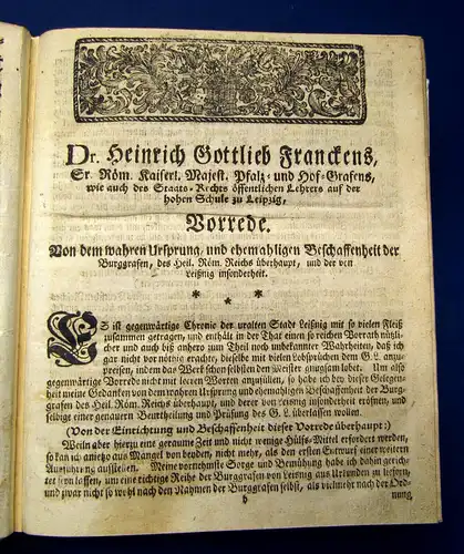 Kamprad Leisnigker Chronica o Beschreibung der sehr alten Stadt Leisnigk 1753 EA