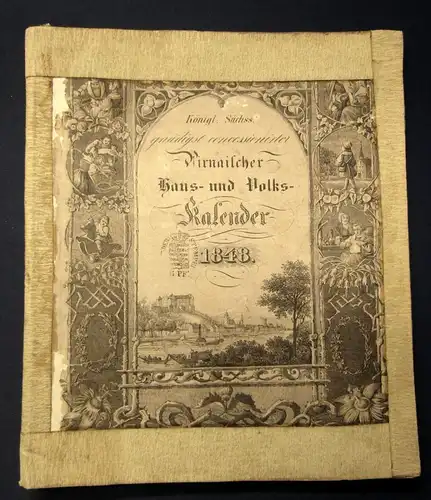 Königlich Sächss. Pirnaischer Haus- u. Volkskalender 1848 Kalenderium js
