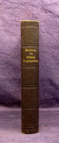 Wustmann Aus Leipzigs Vergangenheit 1885 Geschichte Landeskunde Ortskunde mb