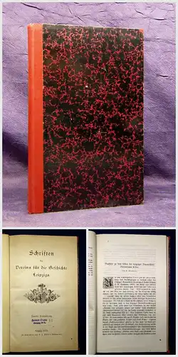 Stadt Leipzig Schriften des Vereins für d Geschichte Leipzigs 1878 Geschichte mb