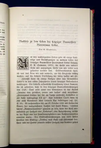 Stadt Leipzig Schriften des Vereins für d Geschichte Leipzigs 1878 Geschichte mb