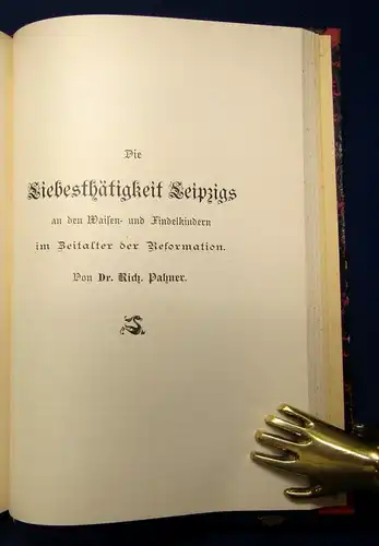 Schriften des Vereins für die Geschichte Leipzigs Bd. 6 apart 1900 Wissen js