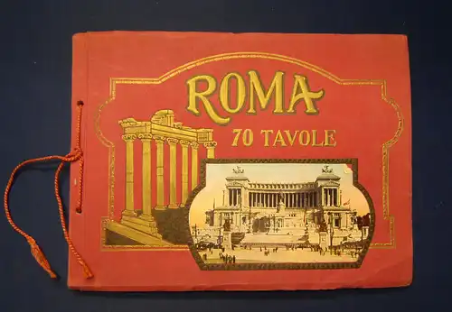 Ricordo Di Roma 70 Vedute o.J. um 1920 Ansichten von Rom Landeskunde mb