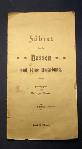 Verkehrs Verein Führer durch Nossen und seine Umgebung um 1900 Guide js