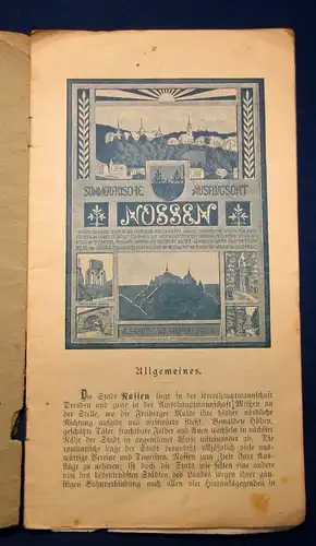 Verkehrs Verein Führer durch Nossen und seine Umgebung um 1900 Guide js