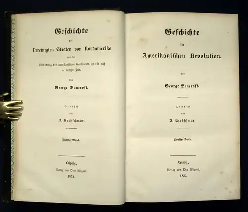 Banerost Geschichte der Vereinigten Staaten 1-8( von 10) in 4 145-1859 js