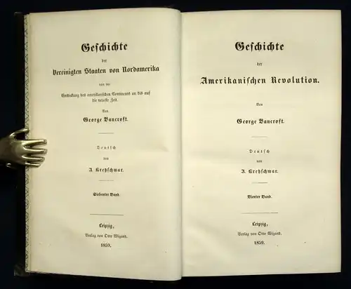 Banerost Geschichte der Vereinigten Staaten 1-8( von 10) in 4 145-1859 js