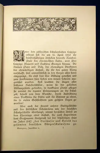 Schriften des Vereins für die Geschichte Leipzigs 1892 Bd.4 apart js