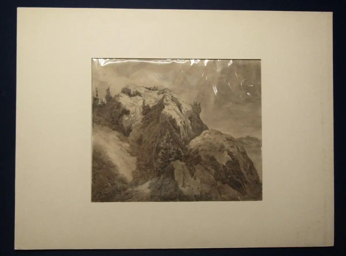 Diez Samuel Mittelgebirgslandschaft in der Mitte des 19. Jahrhunderts Ansicht j 0