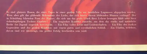 Or. Filmplakat "Fremde Rosen" Offsetdruck/Offsetlithographie 1930er Jahre js