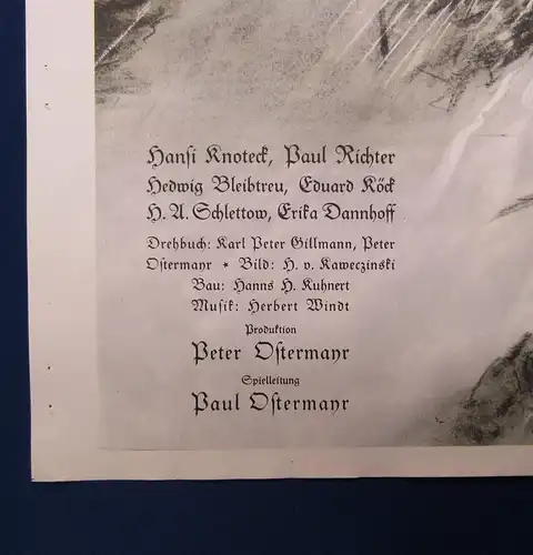 Or. Filmplakat "Waldrausch" Offsetdruck/Offsetlithographie 1930 js
