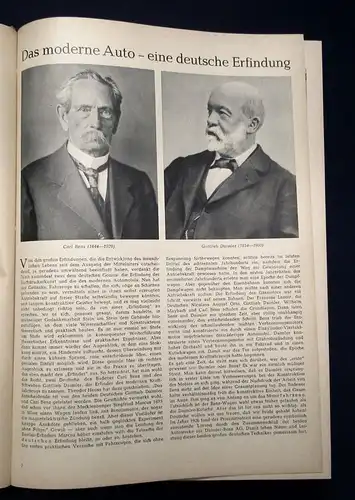 Burda Das Autobuch 1956 Technik Handwerk Industrie Wachstum PKW js