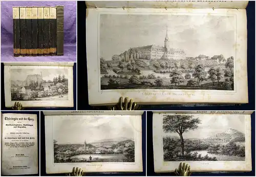 Sydow Thüringen und der Harz 1839-42 Einzige Ausgabe 82 lith. Tafeln umfassend m