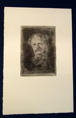 Radierung Portrait von Karl May 1950- 1970 Künstler unbekannt Figurative Kunst j