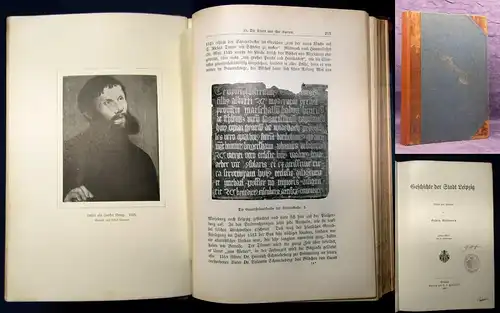 Wustmann Geschichte der Stadt Leipzig 1.Bd(alles erschienene) 1905 js