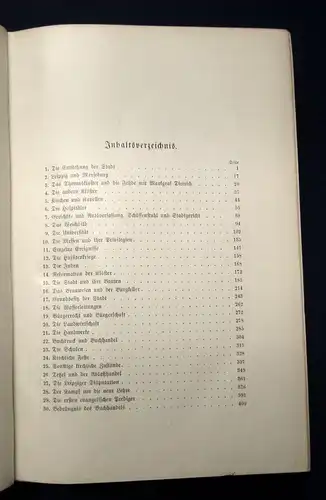 Wustmann Geschichte der Stadt Leipzig 1.Bd(alles erschienene) 1905 js