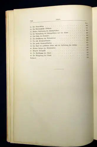 Wustmann Geschichte der Stadt Leipzig 1.Bd(alles erschienene) 1905 js