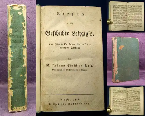 Dolz Versuch einer Geschichte Leipzig`s vom Entstehen..1818 js