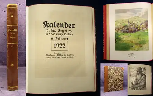 Müller Kalender für das Erzgebirge 18.Jhg. 1922 3 in 1(1922,1925,1926) js
