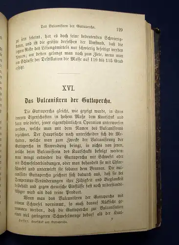 Hartleben Chemisch-technische Bibliothek um 1900 Chemie Verwendung Kautschuk mb