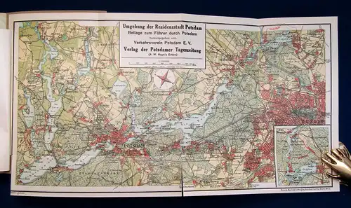 Kania Neuer Führer durch Potsdam und Umgebung um 1915 Guide Reiseführer mb