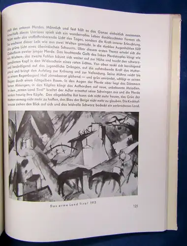 Schardt Franz Marc Mit hundertfünfzehn Abbildungen 1936 selten Kunst js