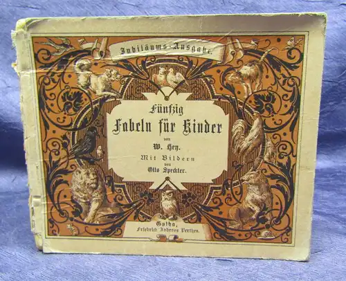 Hey,Wilhelm Fünfzig Fabeln für Kinder um 1900 Klassiker Erzählungen js