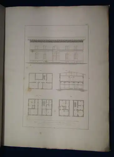 Kupfertafeln zu Romberg's Bauzeitung um 1850 Handwerk Kunst Architektur sf