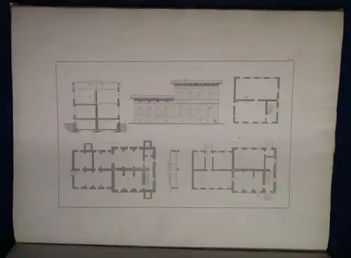 Kupfertafeln zu Romberg's Bauzeitung um 1850 Handwerk Kunst Architektur sf