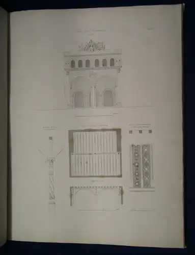 Kupfertafeln zu Romberg's Bauzeitung um 1850 Handwerk Kunst Architektur sf