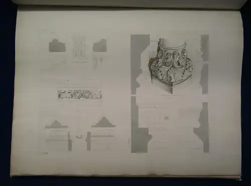 Kupfertafeln zu Romberg's Bauzeitung um 1850 Handwerk Kunst Architektur sf