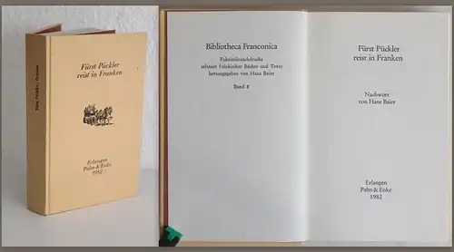 Baier Fürst Pückler reist in Franken 1982 Bibliotheca Franconica Biografie xz
