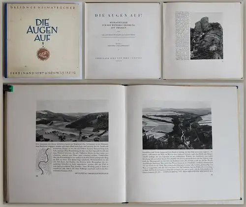 Weicker Die Augen auf! Dresdner Heimatbücher Bd 1 Gesteine & Landschaft 1926