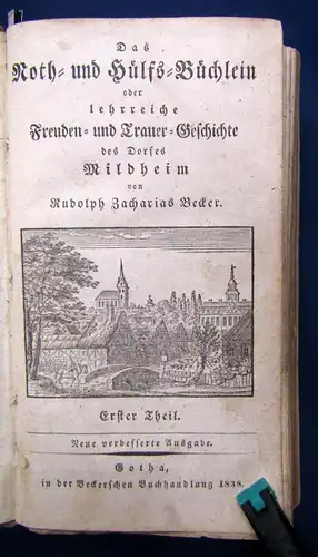 Noth-u. Hülfs-Büchlein u. Trauer-Geschichten des Dorfes Mildheim 1838 1. Teil js