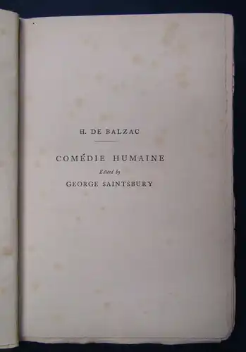 Balzac La Grande Breteche and Other Stories 1908 Geschichte Belletristik js