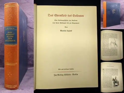 Lezius Das Ehrenleid der Soldaten Kulturgeschichte der Uniform 1936 js