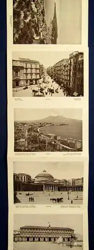 2x Leporello Ricordo De Napoli, Ricordo Di Pompei blindgeprägt top 1900 js