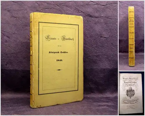Directorium des stat. Vereins Staats-Handbuch für das Königreich Sachsen 1841 mb