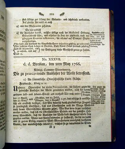 Sammlung aller Ordnungen, Edicte, Mandate, Rescripte etc. 1781 Friedrich II mb