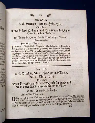 Sammlung aller Ordnungen, Edicte, Mandate, Rescripte etc. 1780 Friedrich II 8.Bd