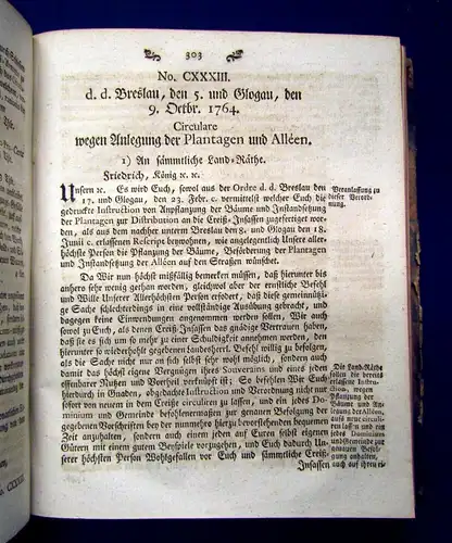 Sammlung aller Ordnungen, Edicte, Mandate, Rescripte etc. 1780 Friedrich II 8.Bd