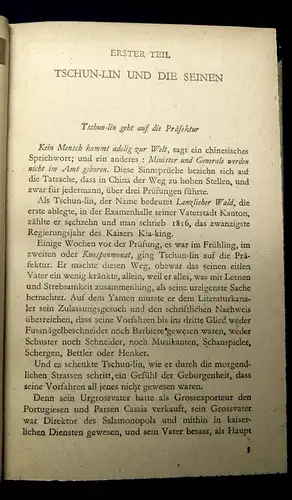 Brunngraber Opiumkrieg 1943 Belletristik Literatur Schriften js