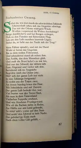 Geisow Dantes Commedia Deutsch 1922 Deutsche Ausgabe Literatur js