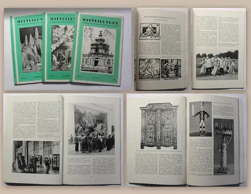 3 Hefte Mitteilungen Landesamt für Volkskunst und Denkmalpflege Sachsen 1951 xz